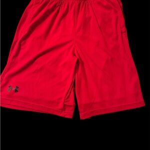 Under Armour Youth Vibrant Red Athletic Shorts